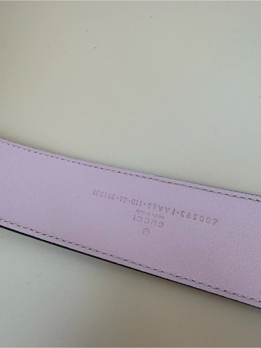 Gucci GG Marmont Pink Double G Belt Beige GG Supreme Canvas Pink Leather  110